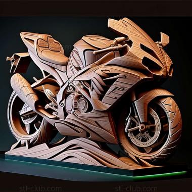 3D модель Kawasaki ZZR1400 (STL)